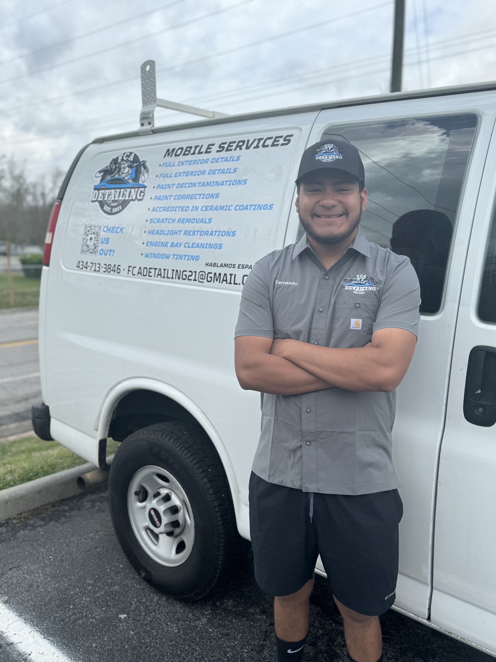 FCA Detailing with branded service van